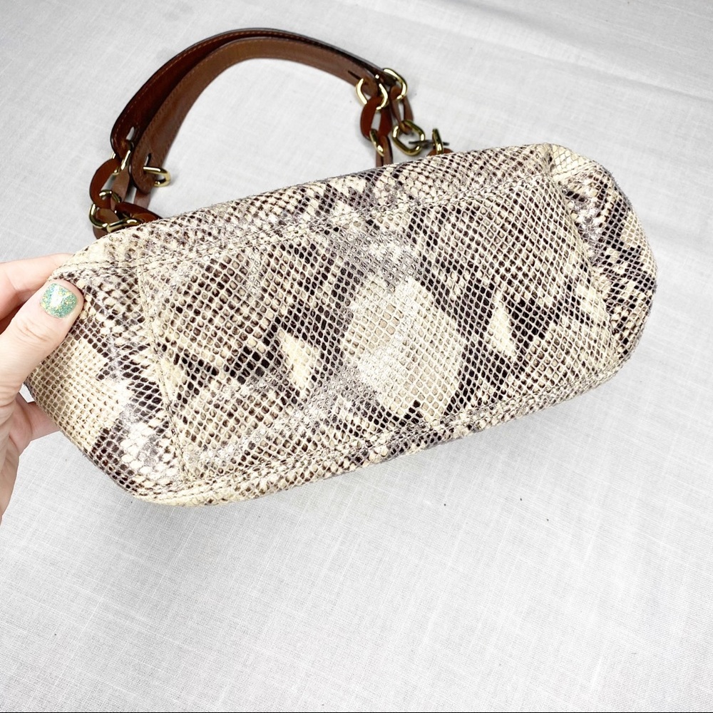 Michael Kors Python Print Shoulder Purse. - image 3